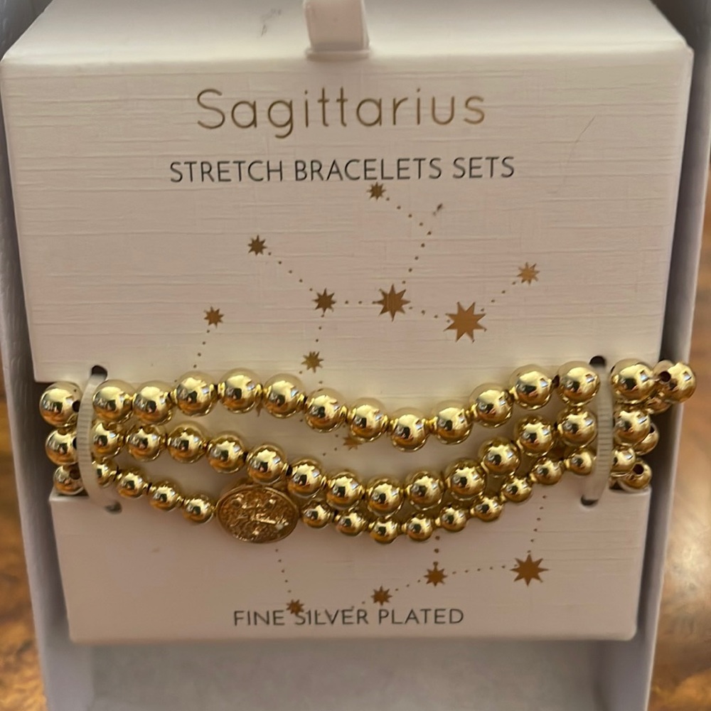 NEW set of 3 Sagittarius stretch bracelets from Nordstrom
